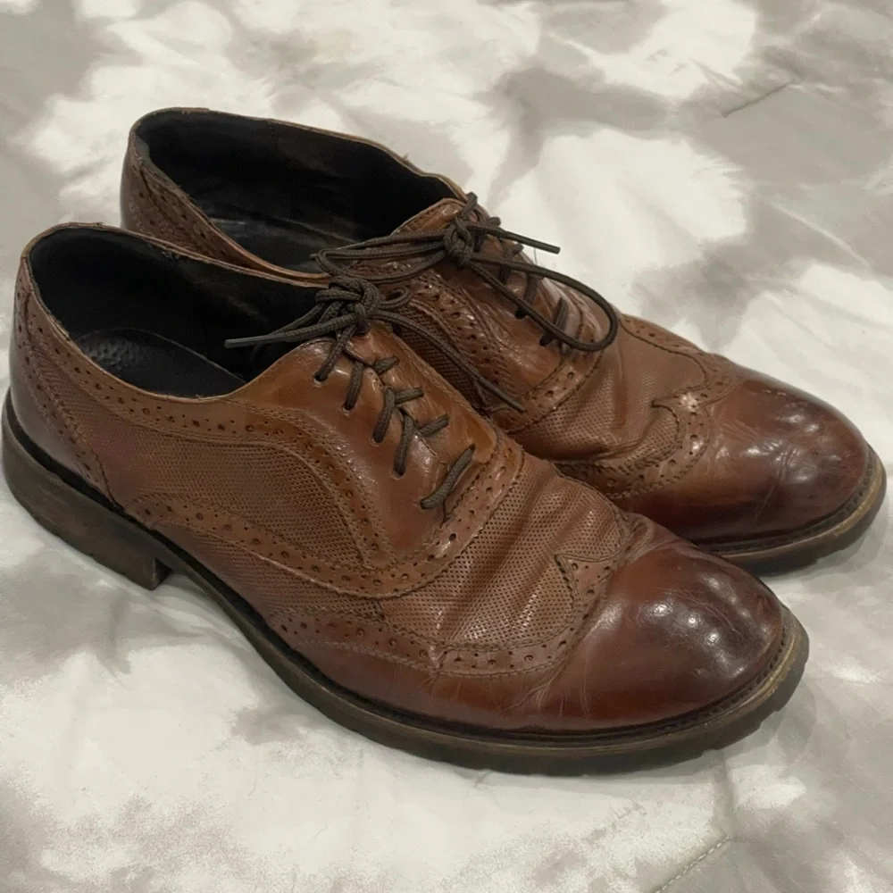 Steve Madden 10 Persey Leather Upper Lace Up‎ Loafers
